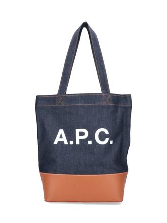 A.P.C. Axel Tote Bag - Blue
