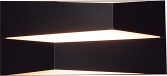 AkunaDecor Aplique De Pared Led 14w Del Modelo Fuji En Negro Mantra