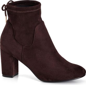 City Chic Womens Mid Boots - Charli, Chocolate, 5.5 UK Wide