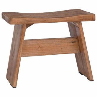 vidaXL Vidaxl Taburete Natural 40 X 25 X 31 Cm Madera De Caoba
