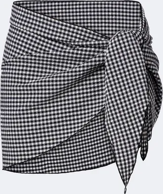 Montce Swim Gingham beach cover-up