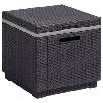 Allibert Curver - keter Nevera de jardín ice cube grafito AnxPxAl cm 42x42x41