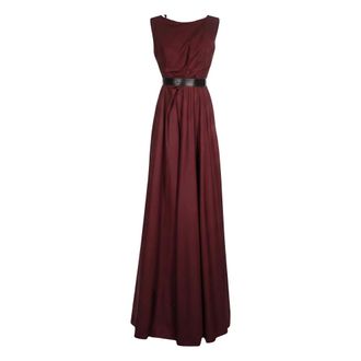 Bottega Veneta Geklede Katoenen Jurk - Dames - Jurken - Rood - Maat: XS Katoen