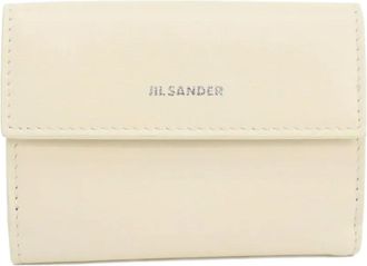 Jil Sander Leren portemonnee - Beige