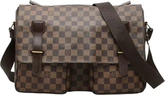 Louis Vuitton Brown Pvc Leather Handbag Shoulder Bag (Pre-Owned)