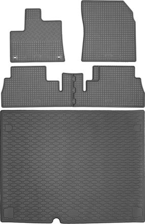 OEM Juego De Alfombrillas De Goma Para Citro&euml;n Berlingo Iii Van Desde Junio De 2018 + Alfombrilla Para El Maletero