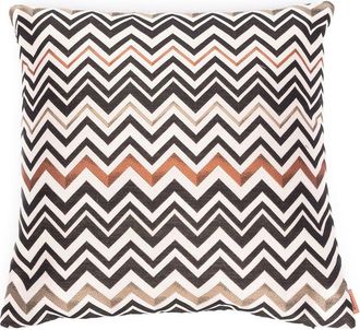 Missoni Home Black Belfast Zigzag Cushion - Unisex - Cotton/Feather Down/Polyester
