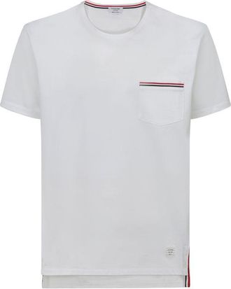 Thom Browne Witte Katoenen T-Shirt