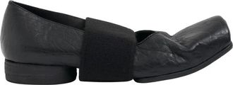 Uma Wang Leren Ballerina Strap Schoenen - Dames - Ballerinas - Zwart - 36 EU - Schoenen