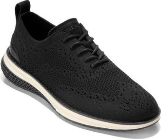 Cole Haan Original Grand Energyweave Stitchlite Oxford in Black /Ivory /Ivory at Nordstrom, Size 10.5