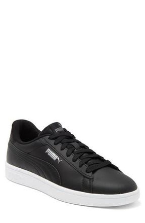 Puma Smash 3.0 Low Top Sneaker in Puma Black-Puma Black-White at Nordstrom Rack, Size 13