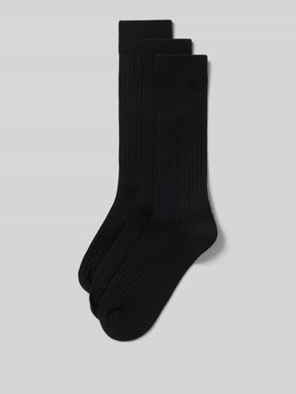 Camano Socken aus Baumwoll-Mix Modell Comfort im 3er-Pack in Black, Gr&ouml;&szlig;e 39-42