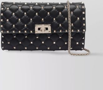 Valentino Garavani quilted chain strap satchel studs