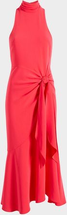 Cinq &agrave; Sept Rori Draped Matte Jersey Midi Dress