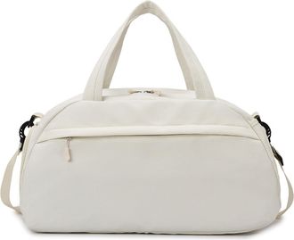 Generic Portable Gym Bag for Women, Lightweight Practical Handbag, Stylish Travel Crossbody Bag for Yoga Sports Swimming (beige,19.29 * 8.6 * 11.2 in)