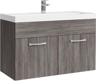 Badplaats Conjunto De Muebles De Ba&ntilde;o Paso 01 80 X 40 Cm - Roble Gris - Mu