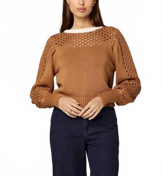 Cleobella Adwen Knit Sweater In Brown