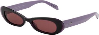 Retro Superfuture IZIPHO MELANZANA USF Mens Sunglasses Purple Size 52
