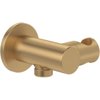 Villeroy & Boch Villeroy&boch - Soporte Fijo De Pared Para Teleducha Redonda Brushed Gold Villeroy Et Boch Universal Showers