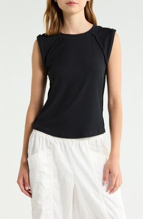 Free People Love My Twist Muscle Tee in Black at Nordstrom, Size X-Large