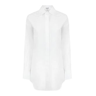 Loewe Womens Draped Cotton Shirt, Brand Size 38 ( US Size 6 )