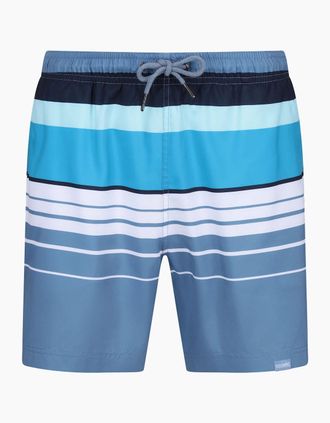 Regatta Mens Regatta Mens Loras Striped Swim Shorts - Blue - Size: 37/36/32