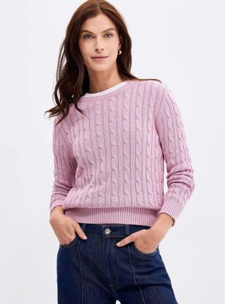Contemporaine Womens Reprocessed cotton cables sweater