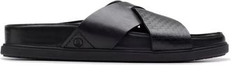 Clarks Torford Cross - Heren - Sandalen - Zwart - 41 EU - Leer - Schoenen