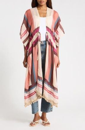 Vince Camuto Mixed Bold Duster in Sunset at Nordstrom Rack