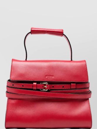 Moschino leather clutch bag