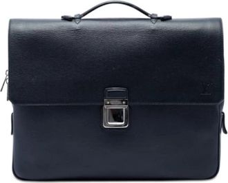 Louis Vuitton Pre-owned Vassili PM - unisex - Vintage Tassen - Blauw - ONE Size - Leer - Vintage