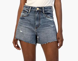 Kut from the Kloth Taylor High Rise Short In Dark Wash