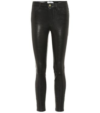 Frame Denim Le High Skinny leather pants