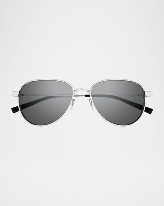 Saint Laurent Mens SL 772 Metal Aviator Sunglasses