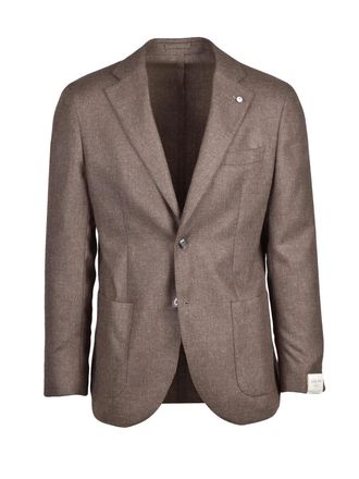 L.B.M. 1911 Silk-Wool Blazer Featuring Rounded Design And Unlined Interior