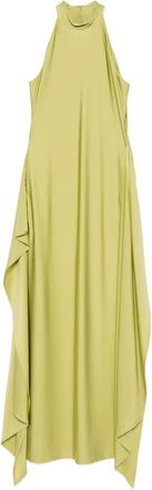 DANAMÉ halterneck maxi dress - Green