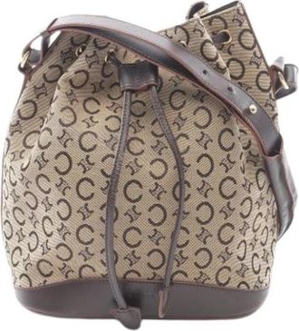 Celine Pre-owned Canvas Bucket Bag - Dames - Vintage Tas - Beige - ONE Size - Vintage