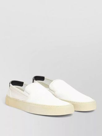 Saint Laurent cotton slip-on sneakers