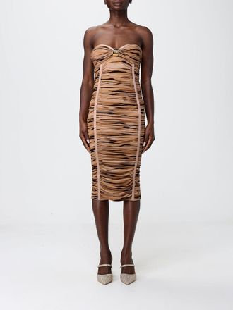 Elisabetta Franchi Abito midi in jersey arricciato