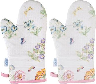 Lenox Set Of 2 Butterfly Meadow Oven Mitts