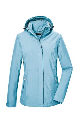 Killtec Killtec Womens Kos 26 Wmn Jckt Functional rain jacket with zip-off Hood, ice blue, 44 (EU)