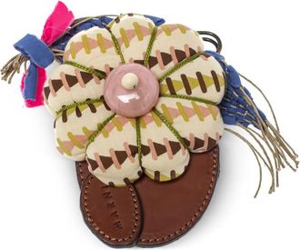 Marni Spilla a fiore - Marrone