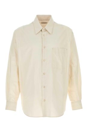Christophe Lemaire Ivory Cotton Blend Shirt