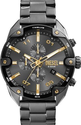 Diesel Spiked Gunmetal Chronograph Bracelet Watch, 49mm at Nordstrom
