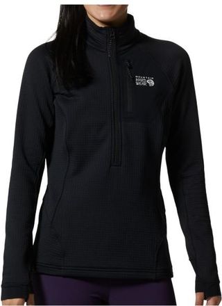 Mountain Hardwear Polartec Power Grid Half Zip Fleecepullover für Damen | schwarz
