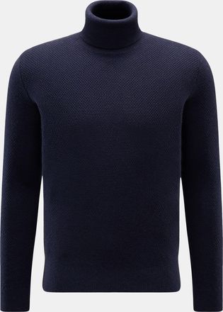 Braun Hamburg Men - Cashmere turtleneck jumper navy
