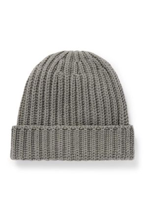 Stòffa Ribbed Cashmere Beanie