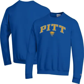 Champion Mens Champion Royal Pitt Panthers Arch Over Logo Pullover Sweatshirt at Nordstrom, Size Xx-Large