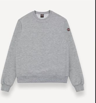 Colmar Mens Crewneck Ribbed Ottoman Sweatshirt In Grey