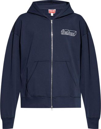 Kenzo Kenzo Kube hoodie - men - Cotton - S - Blue